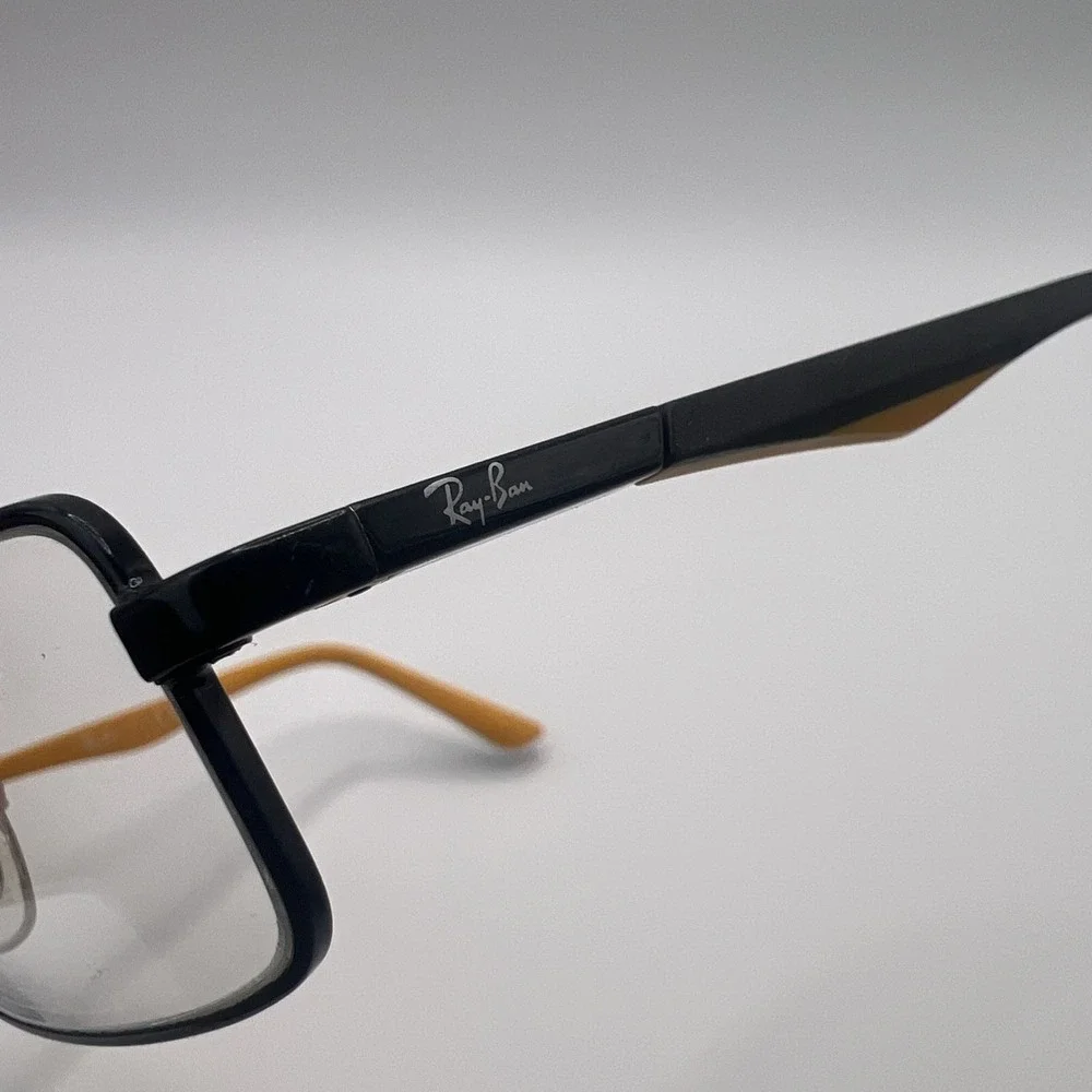 Ray-Ban Kids RB1033 4005 Black/Orange Rectangle Eyeglass Frames Only 47-16-125